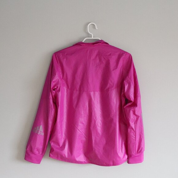 Adidas Supernova 11/12Y-M Pink Full Zip Running Outdoor Reflective Lined Jacket - Picture 2 of 11